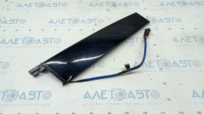 Door trim side front left Ford Fusion mk5 13-20 with code, black gloss, scratches, air on edge