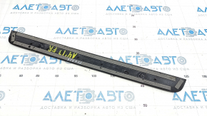 Door sill trim outer front right Audi A4 B8 08-16 sedan, black, with chrome trim, broken guides