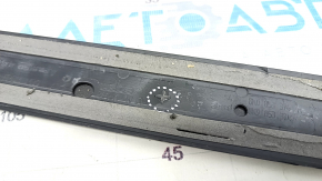 Door sill trim outer front right Audi A4 B8 08-16 sedan, black, with chrome trim, broken guides