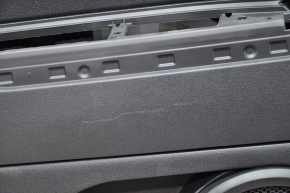 Door trim card rear left Jeep Compass 11-16 black with black insert plastic, armrest plastic, scratch