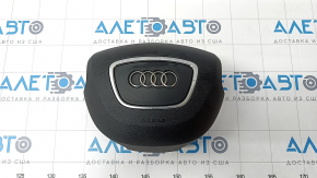 Airbag in steering wheel driver Audi Q5 8R 13-17 black, bumps on chrome, molding crack