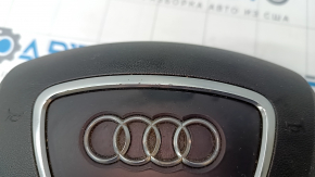 Airbag in steering wheel driver Audi Q5 8R 13-17 black, bumps on chrome, molding crack