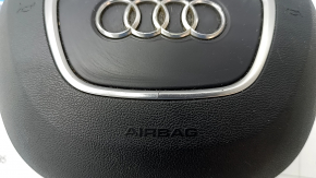 Airbag in steering wheel driver Audi Q5 8R 13-17 black, bumps on chrome, molding crack