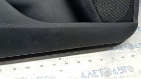 Door trim card front left Ford Fusion mk5 17-20 titanium, leather black, with backlight, with black insert, scratches