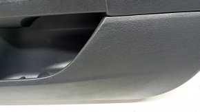 Door trim card front right Ford Fusion mk5 17-20 titanium, black leather, with backlight, with black insert, scratches, whitened plastic