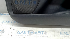 Door trim card front right Ford Fusion mk5 17-20 titanium, black leather, with backlight, with black insert, scratches, whitened plastic
