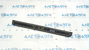 Door sill trim outer front left Audi A4 B8 08-16 sedan, black, with chrome trim, broken guides, worn