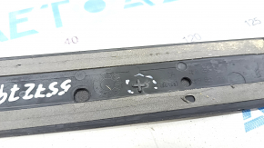 Door sill trim outer front left Audi A4 B8 08-16 sedan, black, with chrome trim, broken guides, worn