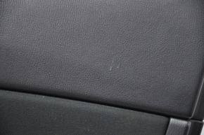 Door trim card front right Mazda 3 14-18 BM black with black insert cloth, leather trim, leather armrest, scratches