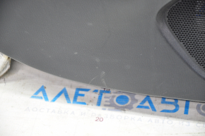 Door trim card rear left Mazda3 14-18 BM black with black insert cloth, armrest plastic, scratches