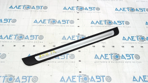 Door sill trim outer front right Audi A4 B8 08-16 sedan black, with chrome trim, broken guides, worn