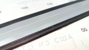 Door sill trim outer front right Audi A4 B8 08-16 sedan black, with chrome trim, broken guides, worn