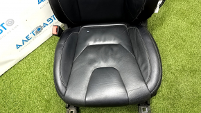 Driver's seat Ford Fusion mk5 17-20 without airbag, titanium, leather black, electric, heated, shot
