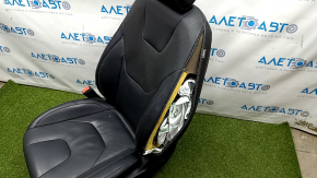 Driver's seat Ford Fusion mk5 17-20 without airbag, titanium, leather black, electric, heated, shot
