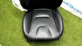 Passenger seat Ford Fusion mk5 17-20 without airbag, titanium, leather black, electric, heated, shot, tears