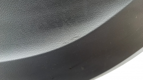 Central console armrest and cup holders Audi Q5 8R 09-17 black, armrest brown leather, under cup holder with heating and cooling, scratches