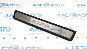 Door sill trim rear left outer Acura MDX 07-13 black, with chrome trim, corrosion