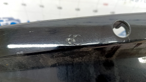 Rear bumper lip for 2 pipes Audi Q5 8R 13-17 for parking sensors, without towbar, scratches, crack, dented, broken fasteners