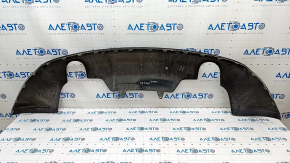 Rear bumper lip for 2 pipes Audi Q5 8R 13-17 for parking sensors, without towbar, scratches, crack, dented, broken fasteners