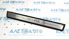 Door sill trim front left outer Acura MDX 07-13 black, with chrome trim, corrosion