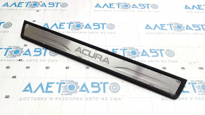 Door sill trim front right outer Acura MDX 07-13 black, with chrome trim, corrosion