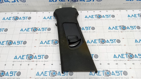 Upper center pillar trim left belt Audi Q5 8R 09-17 black, worn, for dry cleaning