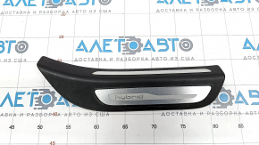 Door sill outer rear right Audi Q5 8R 13-16 hybrid black with chrome, scratches