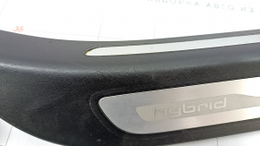 Door sill outer rear right Audi Q5 8R 13-16 hybrid black with chrome, scratches