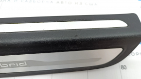 Door sill outer rear right Audi Q5 8R 13-16 hybrid black with chrome, scratches