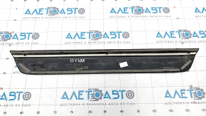 Door sill outer front right Audi Q5 8R 13-16 hybrid black with chrome, scratches, broken fastening