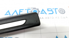 Door sill outer front right Audi Q5 8R 13-16 hybrid black with chrome, scratches, broken fastening