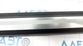 Door sill outer front right Audi Q5 8R 13-16 hybrid black with chrome, scratches, broken fastening