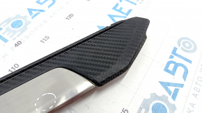 Door sill trim front right Honda CRZ 11-16 black carbon, worn, bumps