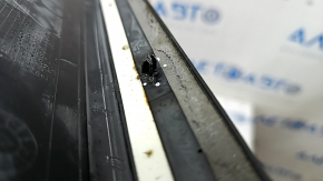 Door sill outer front left Audi Q5 8R 13-16 hybrid black with chrome, scratches, dent, broken fastening