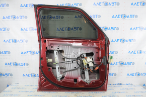 Door assembly front left Jeep Patriot 11-17 red PRP, scratches on glass