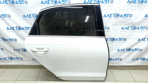 Door assembly rear right VW Passat b8 16-19 USA white LC9A, spider web on triangle