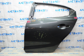 Door bare rear left Mazda 3 14-18 BM graphite 42A putty 0.4mm, painted, butt
