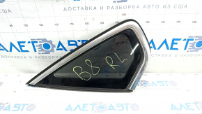 Window blind glass rear left VW Passat b8 16-19 USA chrome, scratches on chrome