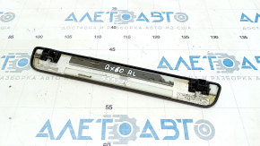 Door sill trim rear left outer Infiniti JX35 QX60 13- chrome, type 1, worn, butt