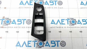 Front left window lift control trim BMW 5 G30 17-23 black, for folding mirrors