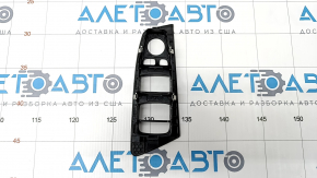 Front left window lift control trim BMW 5 G30 17-23 black, for folding mirrors