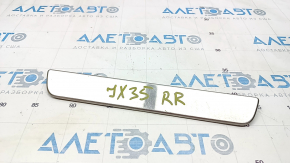 Door sill trim rear right outer Infiniti JX35 QX60 13- chrome, type 1, missing seal, worn