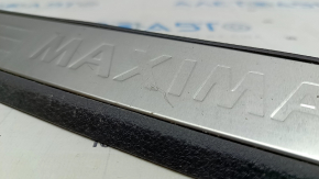 Door sill trim front right outer Nissan Maxima A36 16-23 chrome, worn, bump