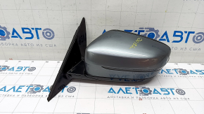 Left side mirror BMW 5 G30 17-23 5 pins, BSM, heated, turn signal, auto-dimming, gray C2Y