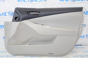 Door trim card front right Lexus ES350 07-09 gray leather, dry cleanable, scratches