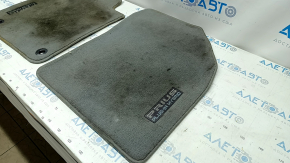 Set of mats Toyota Prius 30 10-15 cloth gray, plug-in, for dry cleaning