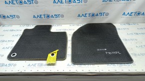 Set of mats Toyota Prius 30 10-15 cloth gray, plug-in, for dry cleaning