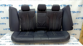 Rear row of seats 2 row BMW 5 G30 17-23 leather dark blue, Sport line, scratches