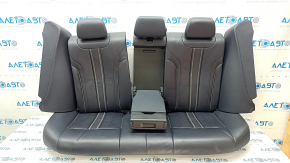 Rear row of seats 2 row BMW 5 G30 17-23 leather dark blue, Sport line, scratches