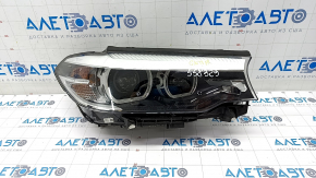Front right headlight complete BMW 5 G30 17-20 LED Corona Rings S524A with mount, sand, chips